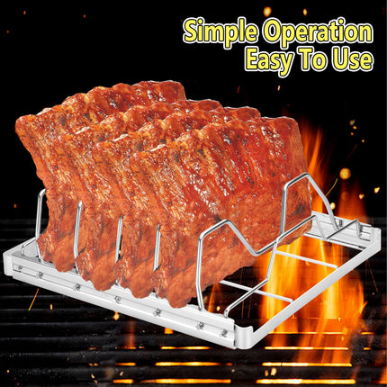 Beef Short Ribs Grill Barbecue Net Outdoor Grill Rack Cooking Meat Vegetables