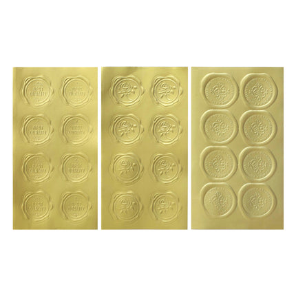 400pcs Gold Self Adhesive Seal Stickers - Envelope Sealing / Gift Packaging