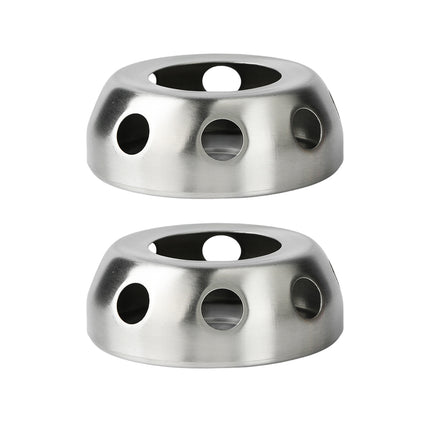 2PCS Portable Practical Stainless Steel Alcohol Stove Outdoor Stove for Camping