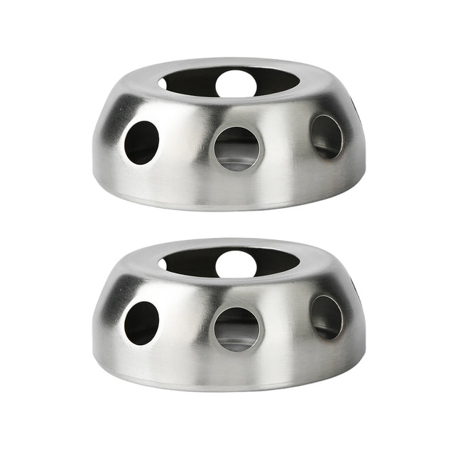 2PCS Portable Practical Stainless Steel Alcohol Stove Outdoor Stove for Camping