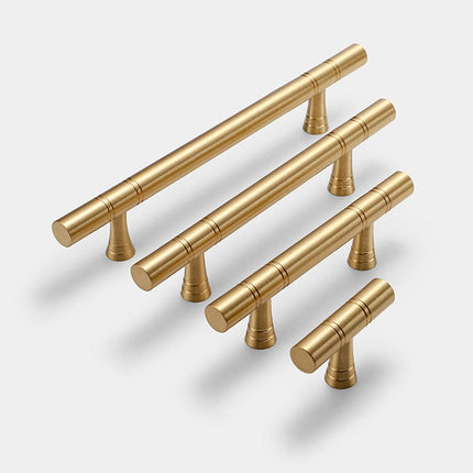 6 Sizes Cabinet Door Handle Wardrobe Drawer Pull Simple Gold Furniture Hardware