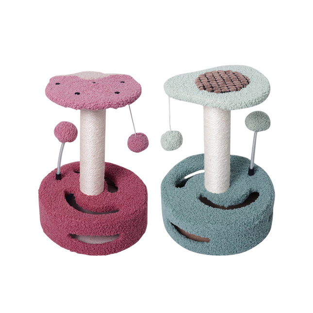 Cat Climbing Toy Small Jump Platform with Claw Scratching Board for Kittens Play