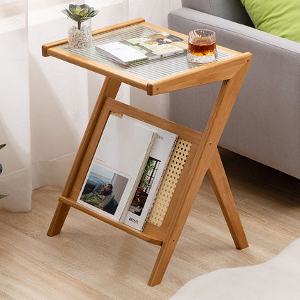 Simple Home Glass Small Coffee Table Space Saving Modern Style For Living Room