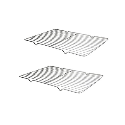 2pcs BBQ Stainless Steel Grill Grate Grid Wire Mesh Rack Cook Replacement Net