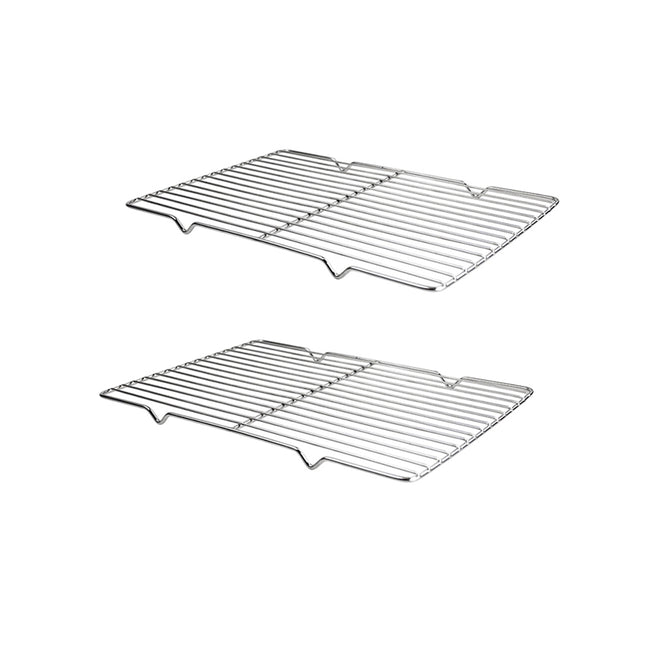 2pcs BBQ Stainless Steel Grill Grate Grid Wire Mesh Rack Cook Replacement Net