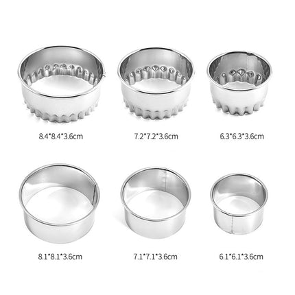 10PCS Stainless Steel Dumpling Maker Set Dough Press Mould Tools for Pastry Ravioli