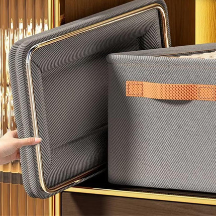 3PCS Clothes Storage Box Fabric Organizer Basket Storage Containers Organizer