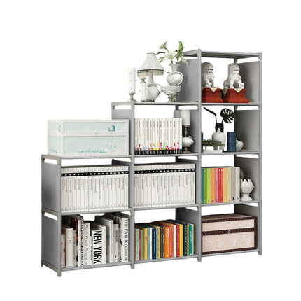Home Multi Layer Combination Bookcase Storage Rack Sturdy Durable Space Saving