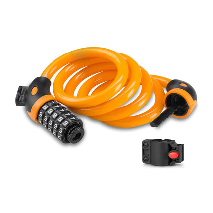 Bike Bicycle Cycling Lock 5 Digit Combination Security Cable Lock Anti Theft