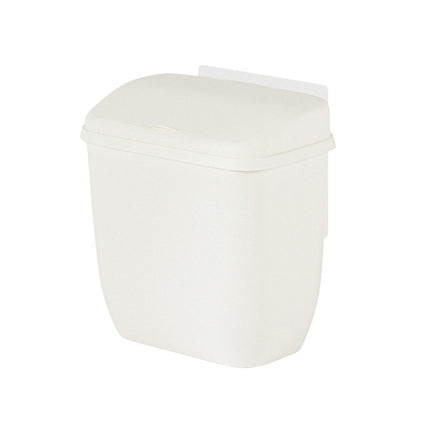 Wall Hanging Dustbin With Cover For Toilet Kitchen Hole Free Space Saving Bin