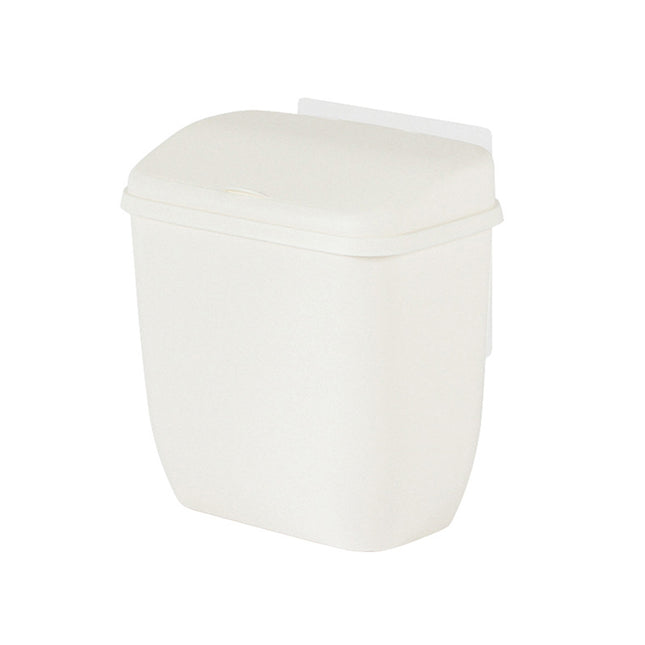 Wall Hanging Dustbin With Cover For Toilet Kitchen Hole Free Space Saving Bin