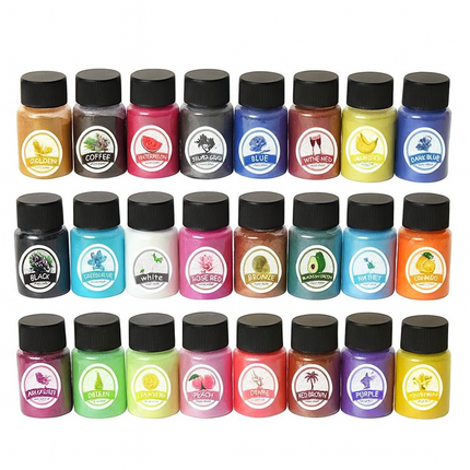 24 Colors Natural Mica Powder Diy Wax Candle Melts Bath Bombs Cosmetic Soap Dye
