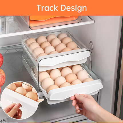 Kitchen Egg Double Layer Storage Box for Food Organization Fresh Keeping