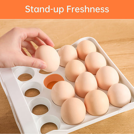 Kitchen Egg Double Layer Storage Box for Food Organization Fresh Keeping