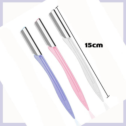 3 Piece Eyebrow Razor Kit for Women Facial Hair Removal and Brow Shaping
