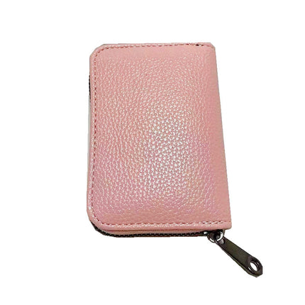 Compact Zipper Organ Card Cover Holder Wallet ID Bag Short Coin Purse Pockets