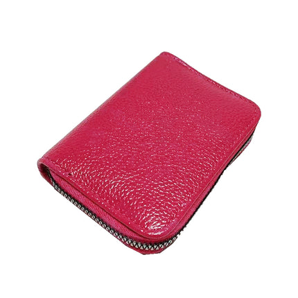 Compact Zipper Organ Card Cover Holder Wallet ID Bag Short Coin Purse Pockets