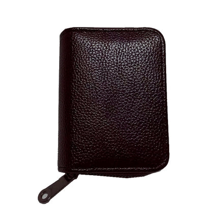 Compact Zipper Organ Card Cover Holder Wallet ID Bag Short Coin Purse Pockets