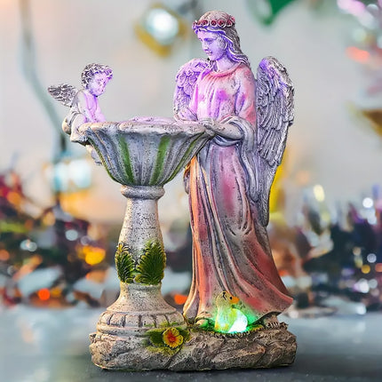 Solar Garden Lights Outdoor Decor Angel Statue Aesthetic Durable for Garden Yard