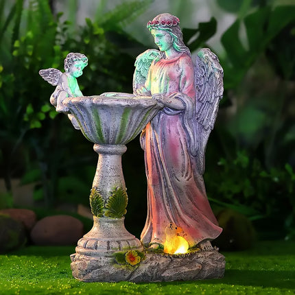 Solar Garden Lights Outdoor Decor Angel Statue Aesthetic Durable for Garden Yard
