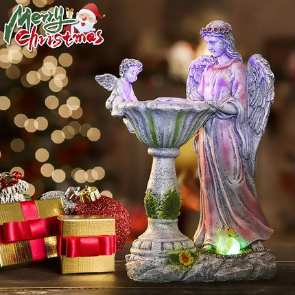 Solar Garden Lights Outdoor Decor Angel Statue Aesthetic Durable for Garden Yard
