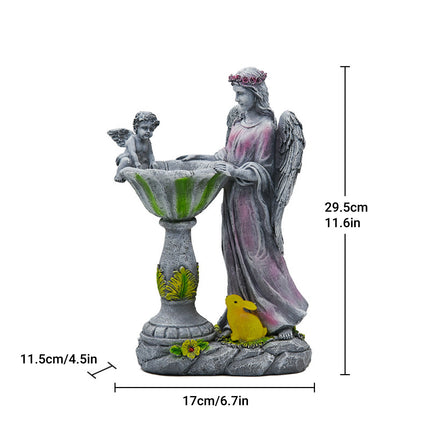 Solar Garden Lights Outdoor Decor Angel Statue Aesthetic Durable for Garden Yard