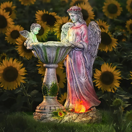 Solar Garden Lights Outdoor Decor Angel Statue Aesthetic Durable for Garden Yard