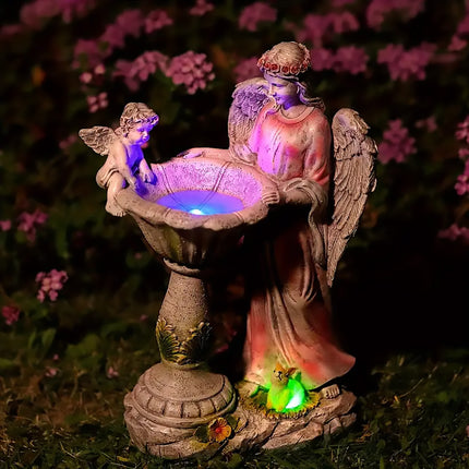 Solar Garden Lights Outdoor Decor Angel Statue Aesthetic Durable for Garden Yard