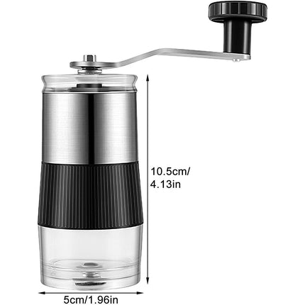 Small Manual Coffee Grinder Beans Nuts Adjustable Conical Ceramic Burr Grinder