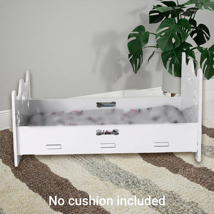 Wooden Cat Bed White Wooden Cat Bed Pet Cat and Dog Bed Comfortable Durable