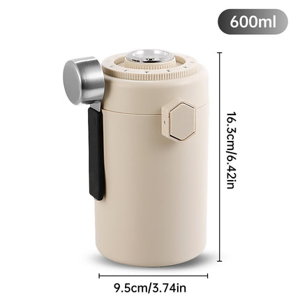 304 Stainless Steel Coffee Bean Sealed Jar 600ml Food Grade Leakproof Durable