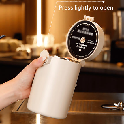 304 Stainless Steel Coffee Bean Sealed Jar 600ml Food Grade Leakproof Durable
