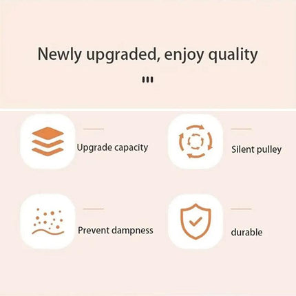 Under Bed Storage Box Household Wheeled Clothes Organizer Toy Container with Lid