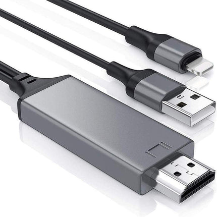 Adapter USB Charger Cable For iPhone Screen To HDMI Digital TV Converter