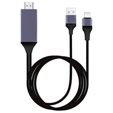 Adapter USB Charger Cable For iPhone Screen To HDMI Digital TV Converter