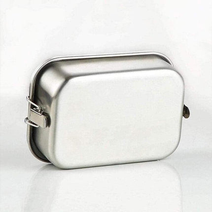 850ml Stainless Steel Square Bento Box Durable Leakproof Food Storage Container