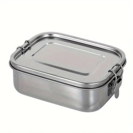 850ml Stainless Steel Square Bento Box Durable Leakproof Food Storage Container
