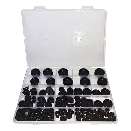 200 Pcs Auto Rubber Grommet Assortment Set Fastener Kit Blanking 7 Popular Sizes - Aimall