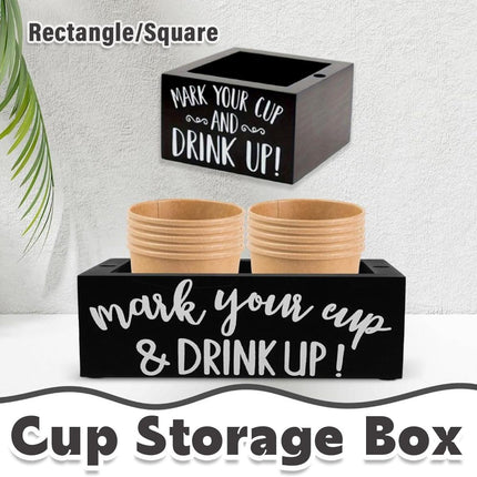 Disposable Paper Cup Storage Box Organizer Rack for Kitchen Cup Holder Storage