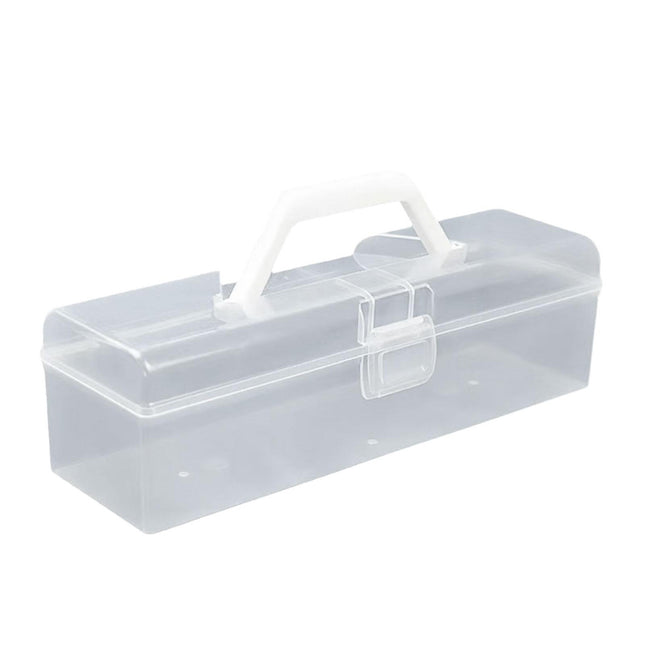 Clear Cake Roll Storage Box 5PCS 29.5x9x8.5cm PP Handle Flip Latch Lid Bakery