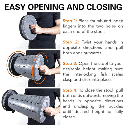 Portable Outdoor Travel Foldable Stool Camping Chair Lightweight Durable Use