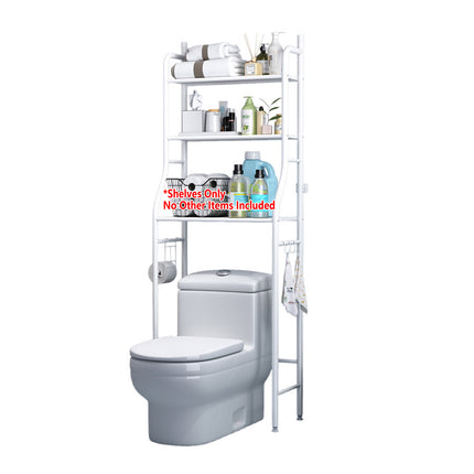 Bathroom Storage Shelf Metal Rack Space Saving Durable for Toiletries Towels