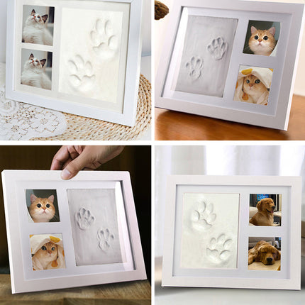 Keepsake DIY Handprint Footprint Photo Frame Kit for Pets or Memories
