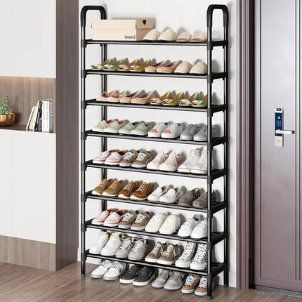 8 Tier Shoe Rack Large Capacity 24 Pair Tall Shoe Organizer Sturdy Storage