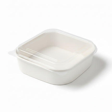 50PCS Disposable Square Food Containers with Lids 750ml Food-safe