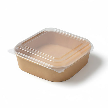 50PCS Disposable Square Food Containers with Lids 750ml Food-safe