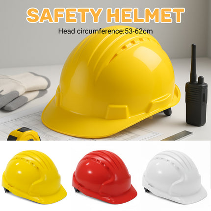 Safety Helmet Hard Hat with Vent Holes Adjustable Shockproof for Construction