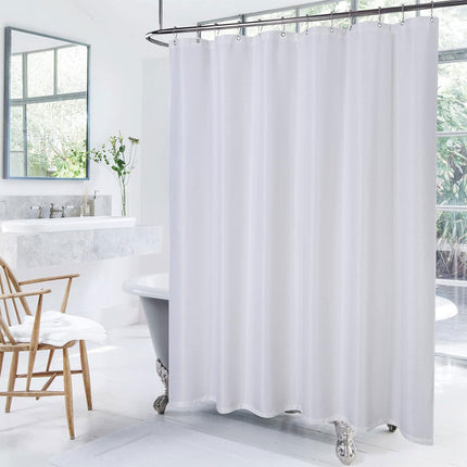 Waterproof Shower Curtain Polyester Shower Curtain Liner Bathroom White Home Use