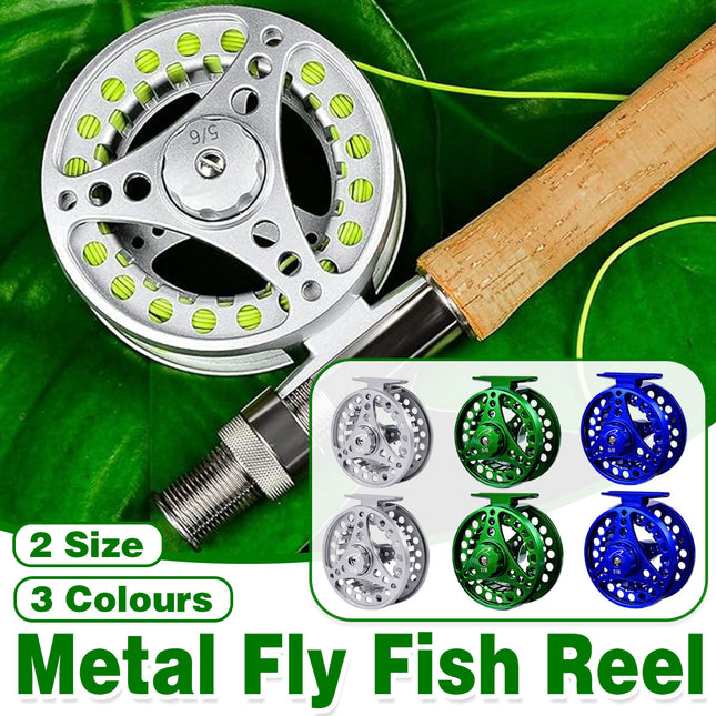 All Metal Fly Fishing Reel Ice Fishing Line Wheel Front Drag Spinning Reel