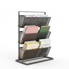 Desktop Bookshelf Organiser 3 Tier 33x16x44cm Mesh Black or White for Office